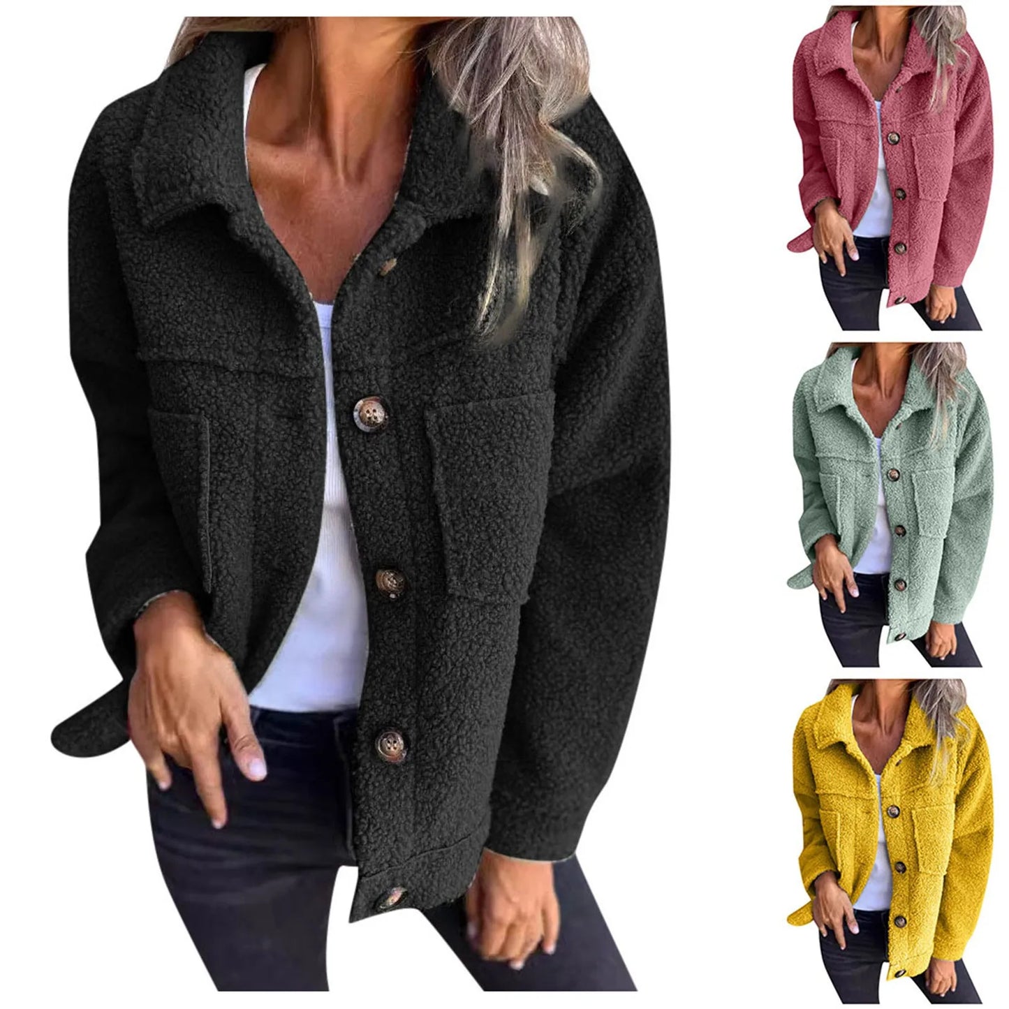 Veste CozyLux à Col Revers