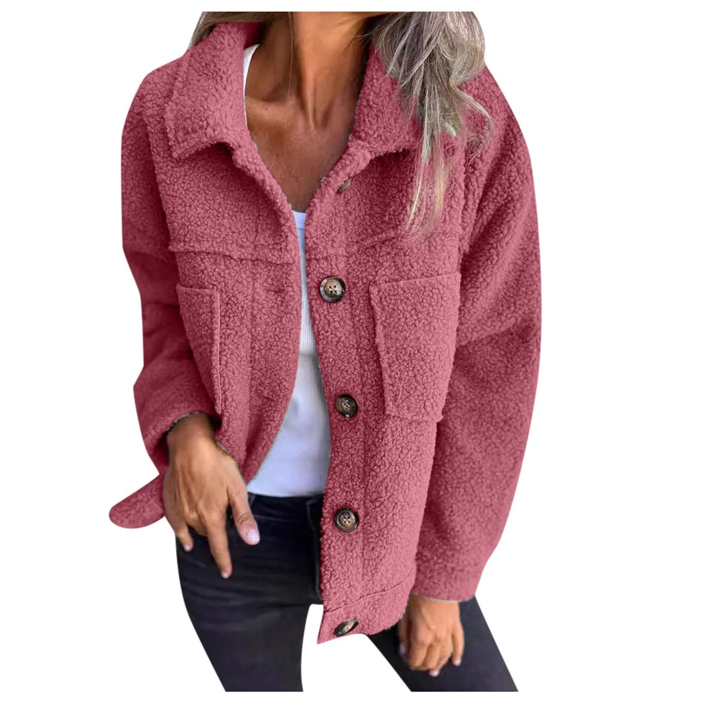 Veste CozyLux à Col Revers